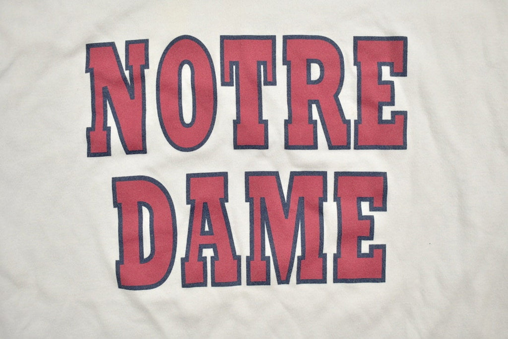 Vintage 1990s Notre Dame University Collegiate T-Shirt / NCAA Tee / Americana / Sportswear / Made In Canada / Athleisure / Sports