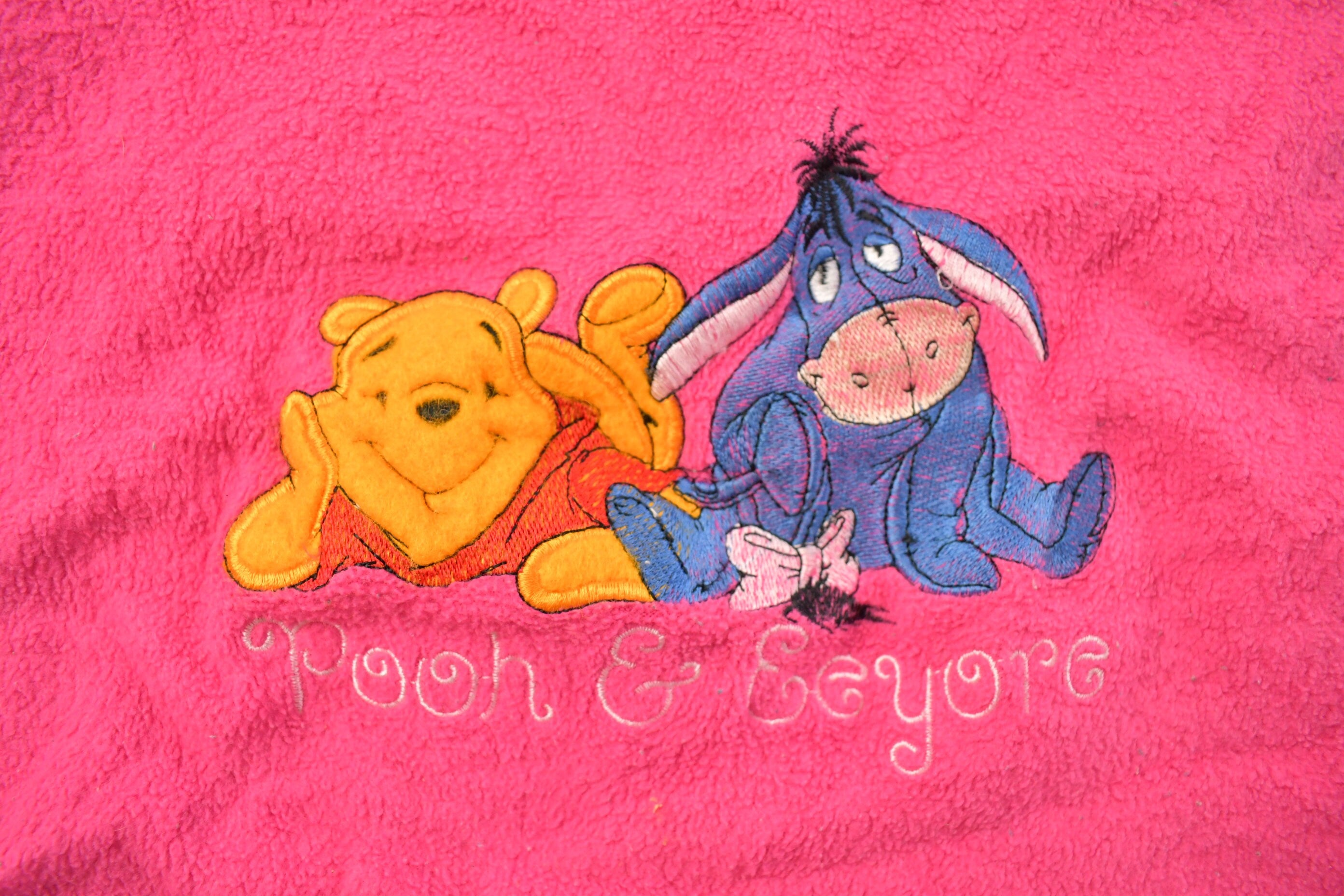 Vintage 1990s Pooh and Eeyore Disney Fleece Sweater