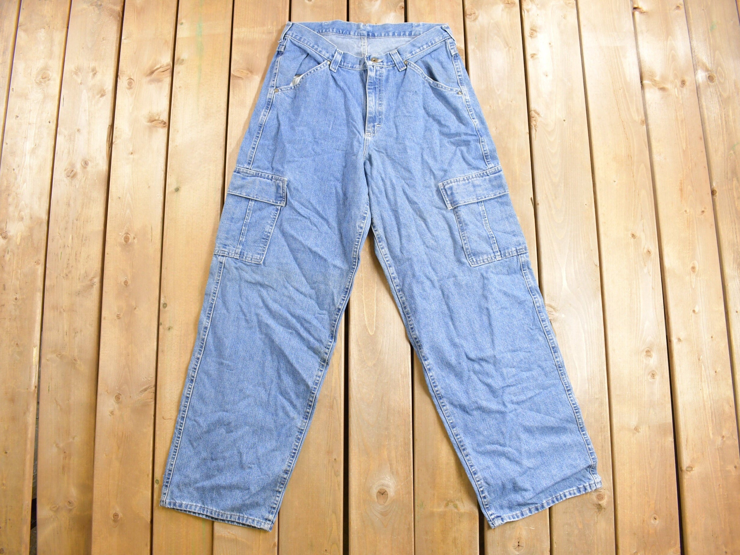 Vintage 1980s Lee Dungarees Carpenter Jeans Size 33 x 33