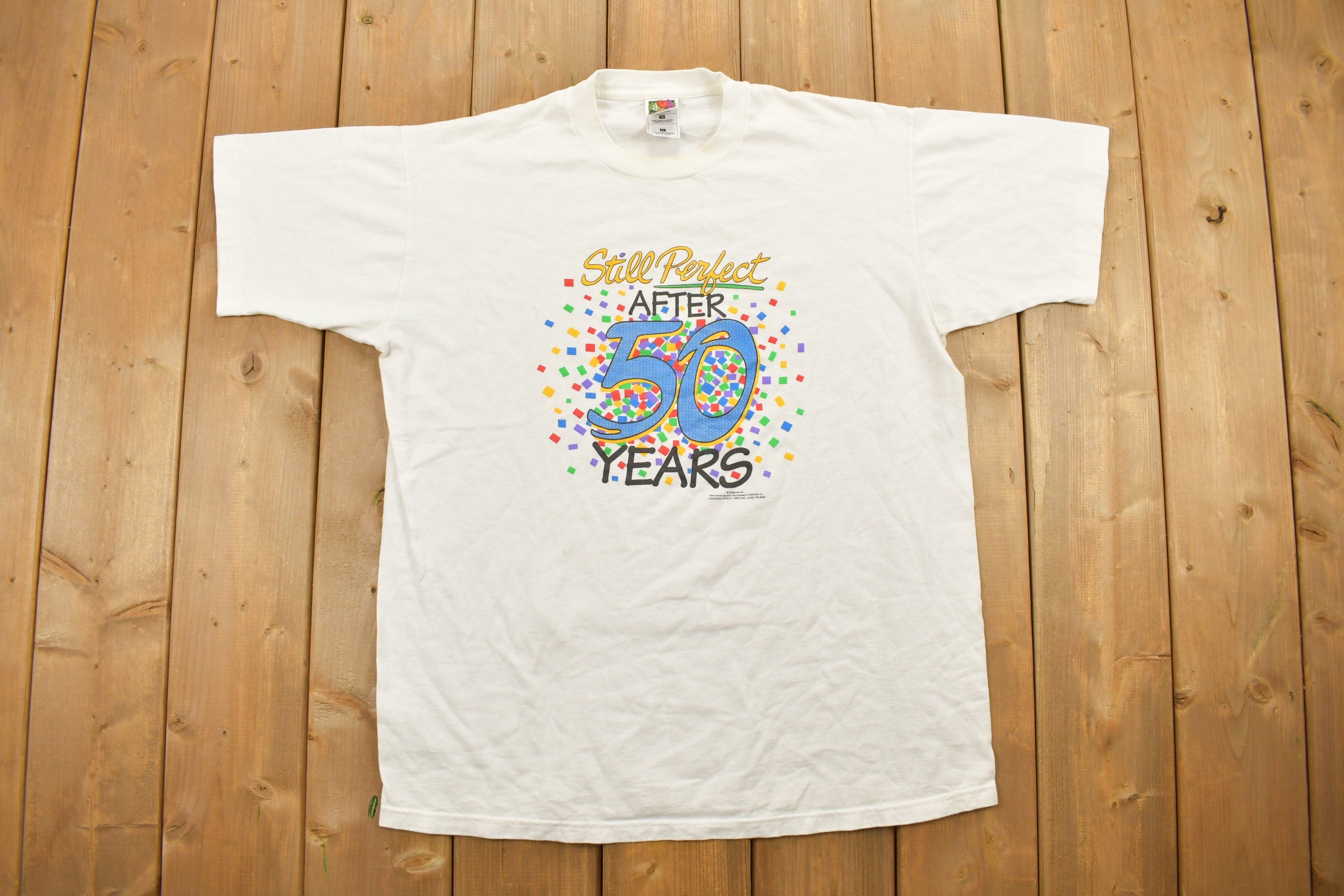 Vintage 1995 Still Perfect After 50 Years Souvenir T Shirt