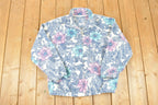 Vintage 1990s Fleece Floral AOP Outdoorsman Sweater Women's L