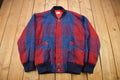 Vintage 1980s Chagall Plaid Knitted Cardigan Sweater Jacket
