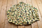 Vintage 1990s Duck Camo Button Up Jacket  Hunting Jacket  Vintage Camouflaged  Streetwear Fashion  Made In