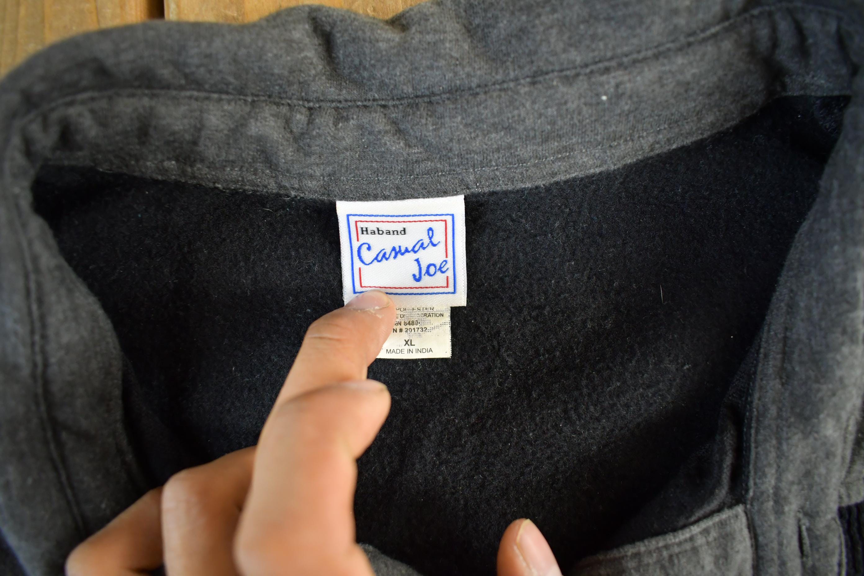 Vintage 1990s Haband Camel Joe Collared Sweatshirt Men's XL