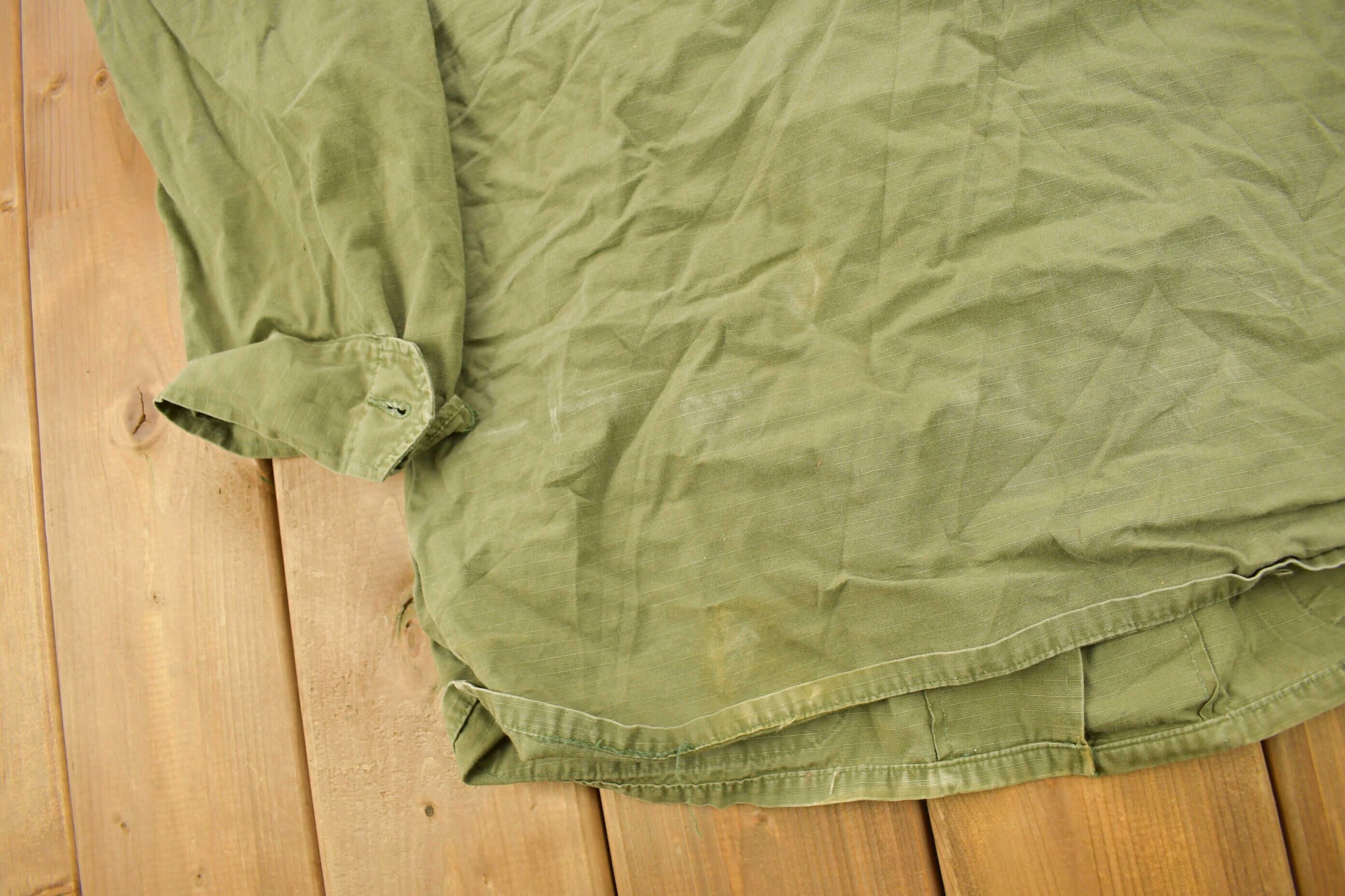 Vintage 1970 OG 107 Military Button Up Shirt