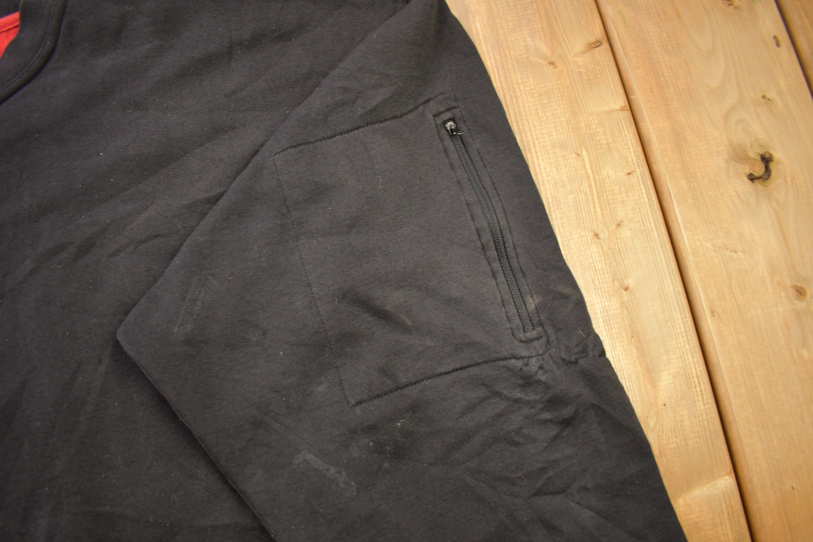 Vintage 1990s Blank Black Crewneck Sweatshirt