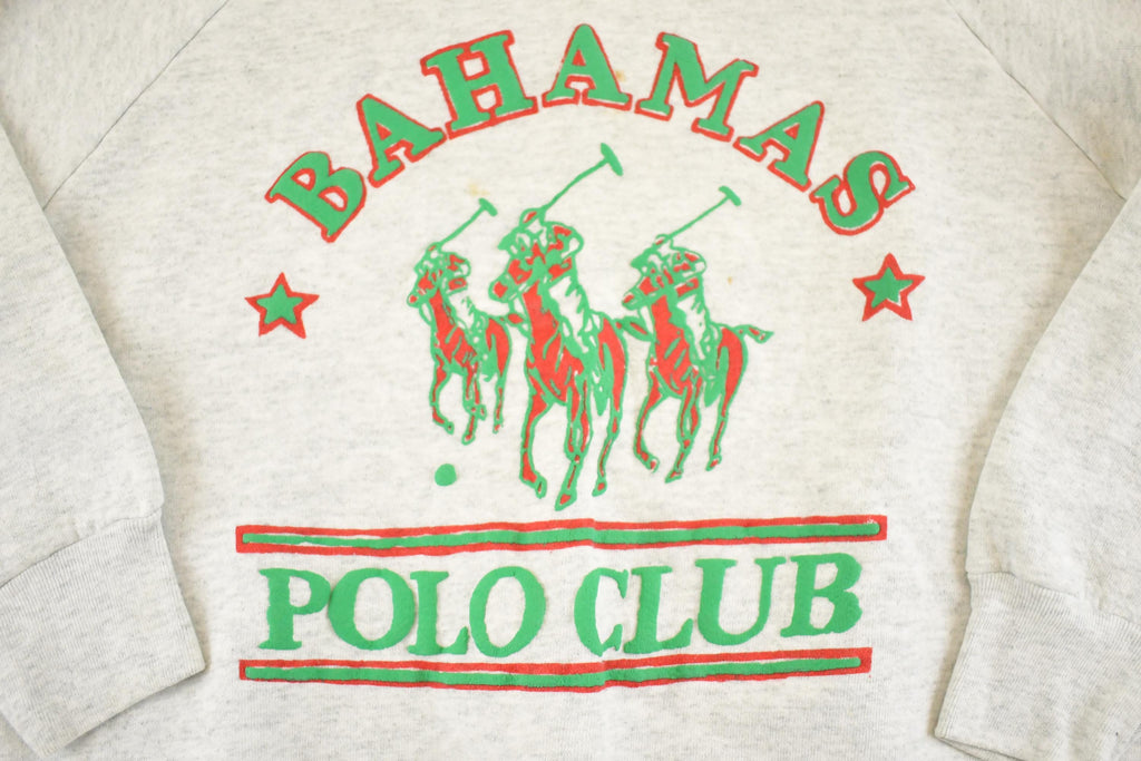 Vintage 1990s Bahamas Polo Club Souvenir Crewneck Sweatshirt Men's M