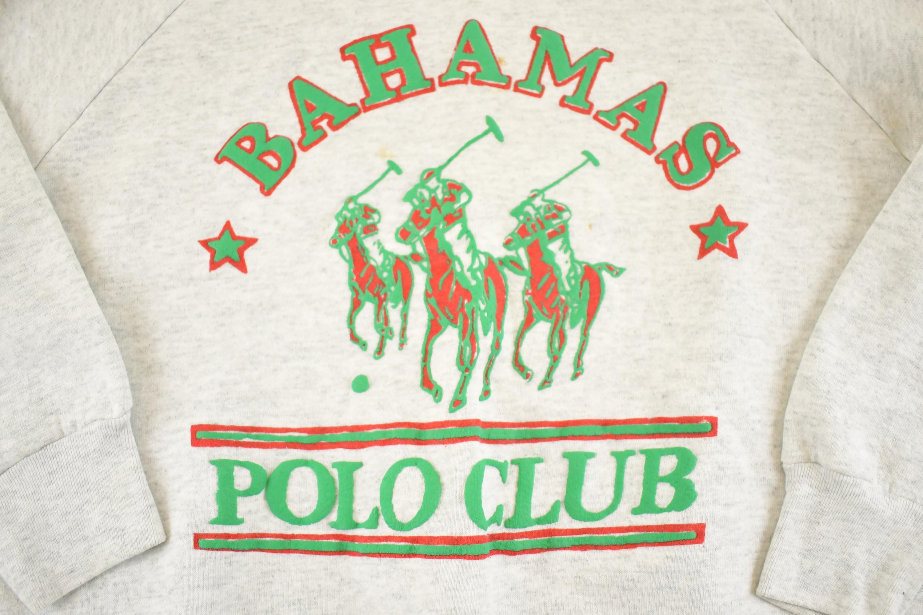 Vintage 1990s Bahamas Polo Club Souvenir Crewneck Sweatshirt Men's M