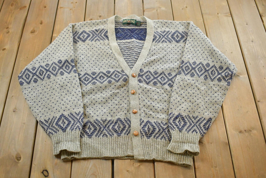 Vintage 1990s American Eagle Wool Knit Cardigan Men's XL /