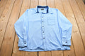 Vintage 1980s J.C Penney Tapered Blue Button Up Shirt