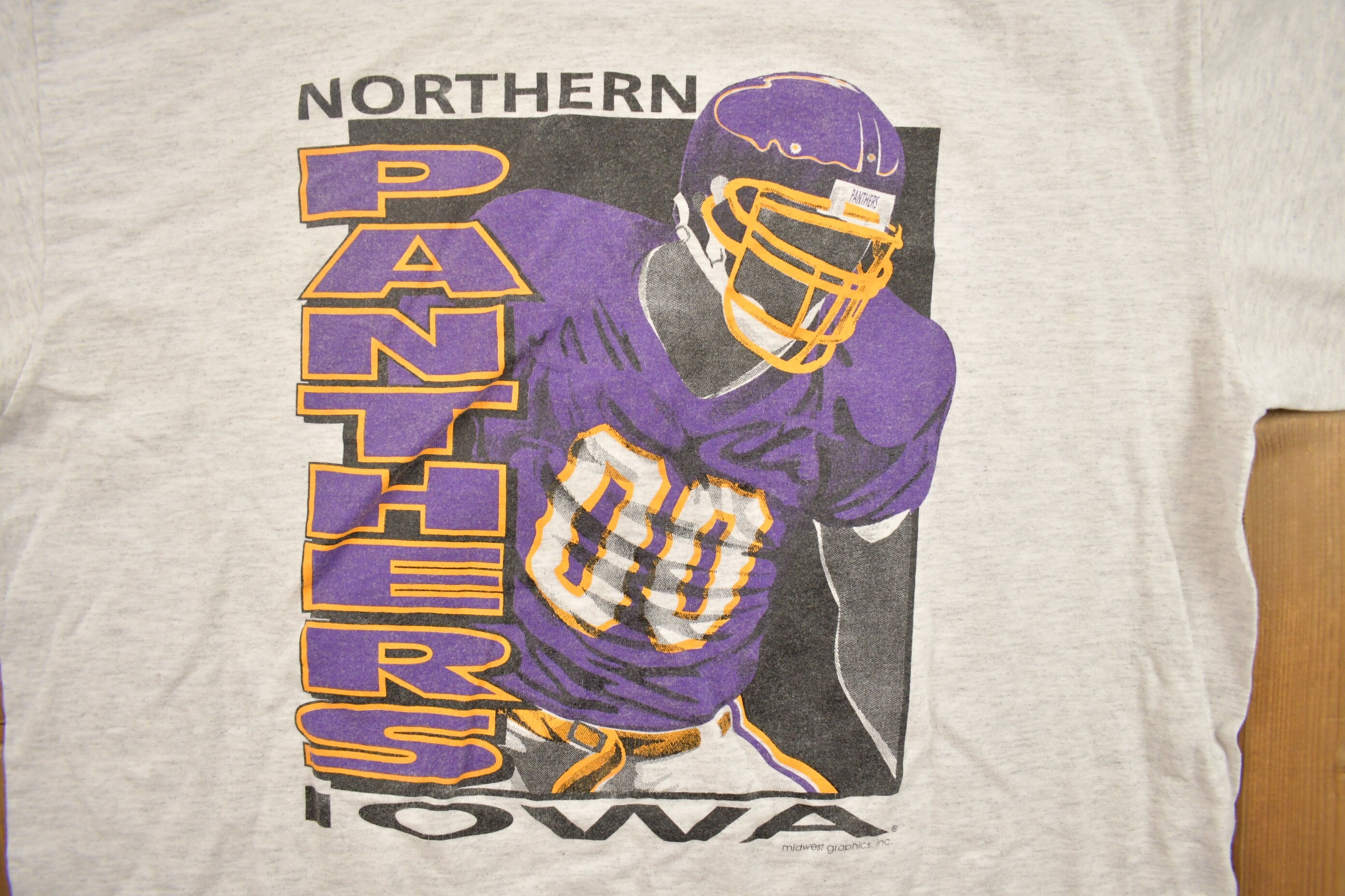 Vintage 1990s Northern Iowa State Panthers Football Collegiate T-Shirt