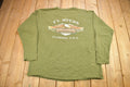Vintage 1990s Ft Myers Harley Davidson Florida Long Sleeve Henley T-Shirt