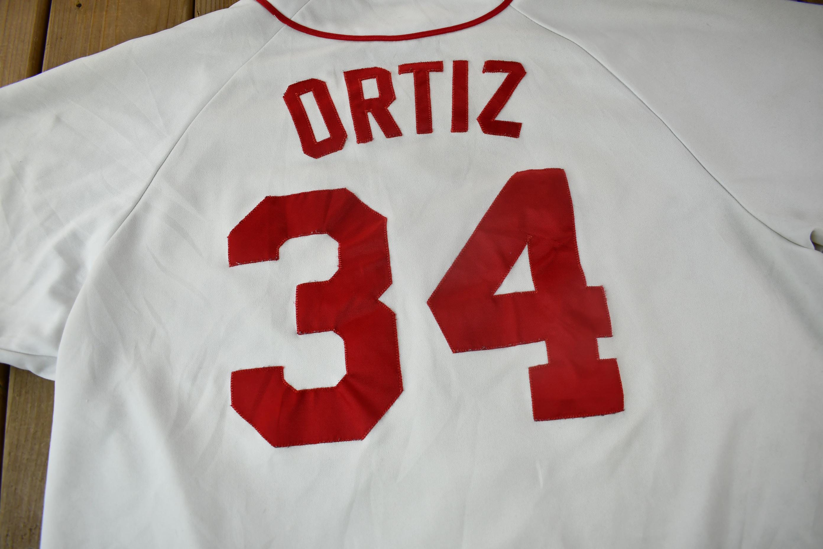 Vintage 2003 Boston Red Sox David Ortiz MLB Majestic Baseball Jersey