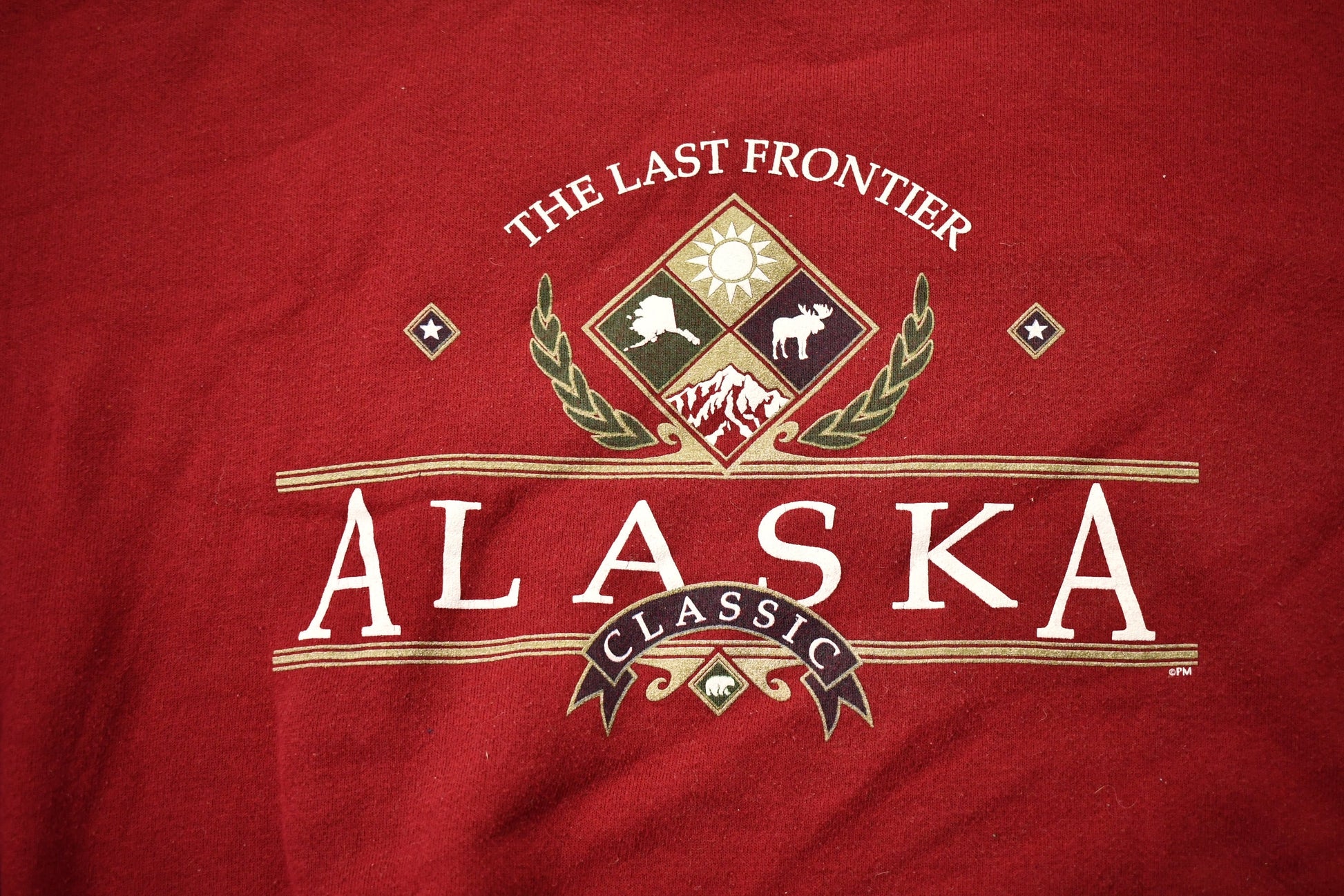 Vintage 1990s Alaska The Last Frontier Sweatshirt