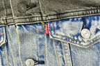Vintage 1990s Levi's 2 Tone Patch Work Denim Jean Jacket