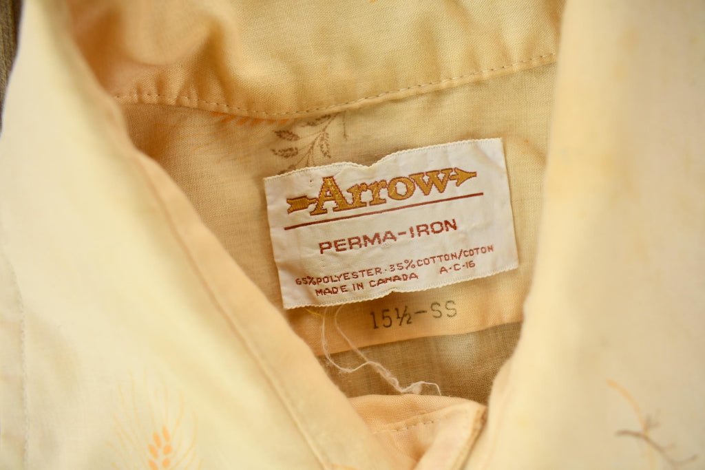 Vintage 1970s Arrow Perma Iron Button Up Shirt