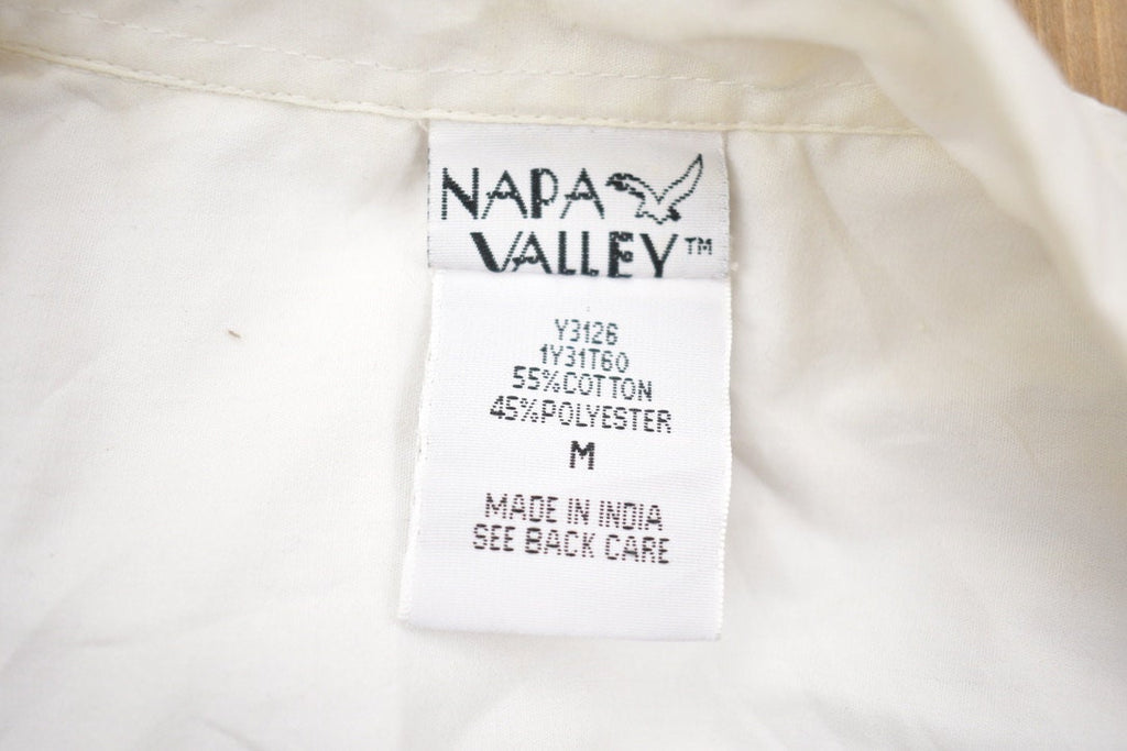Vintage 1990s Napa Valley Embroidered Button Up Shirt