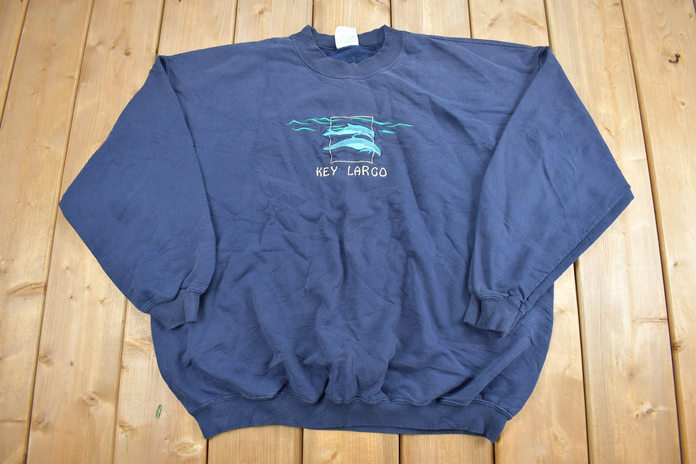 Vintage 1990s Key Largo Dolphins Crewneck Sweatshirt