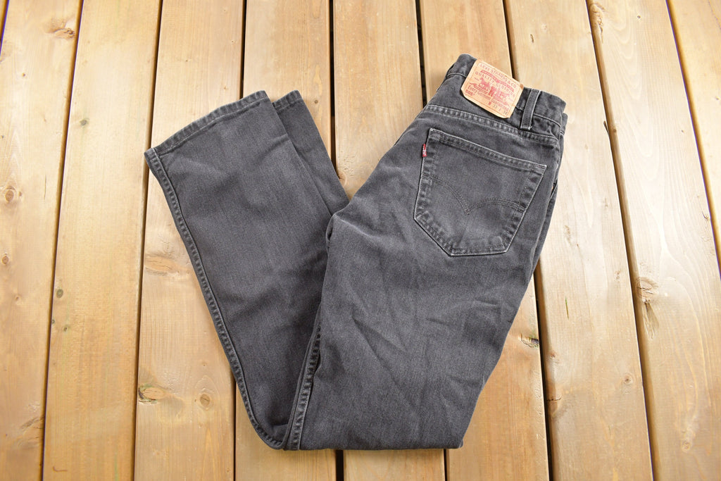 Vintage 1990s Levi's 505 Red Tab Black Denim Jeans Size 31 x 31