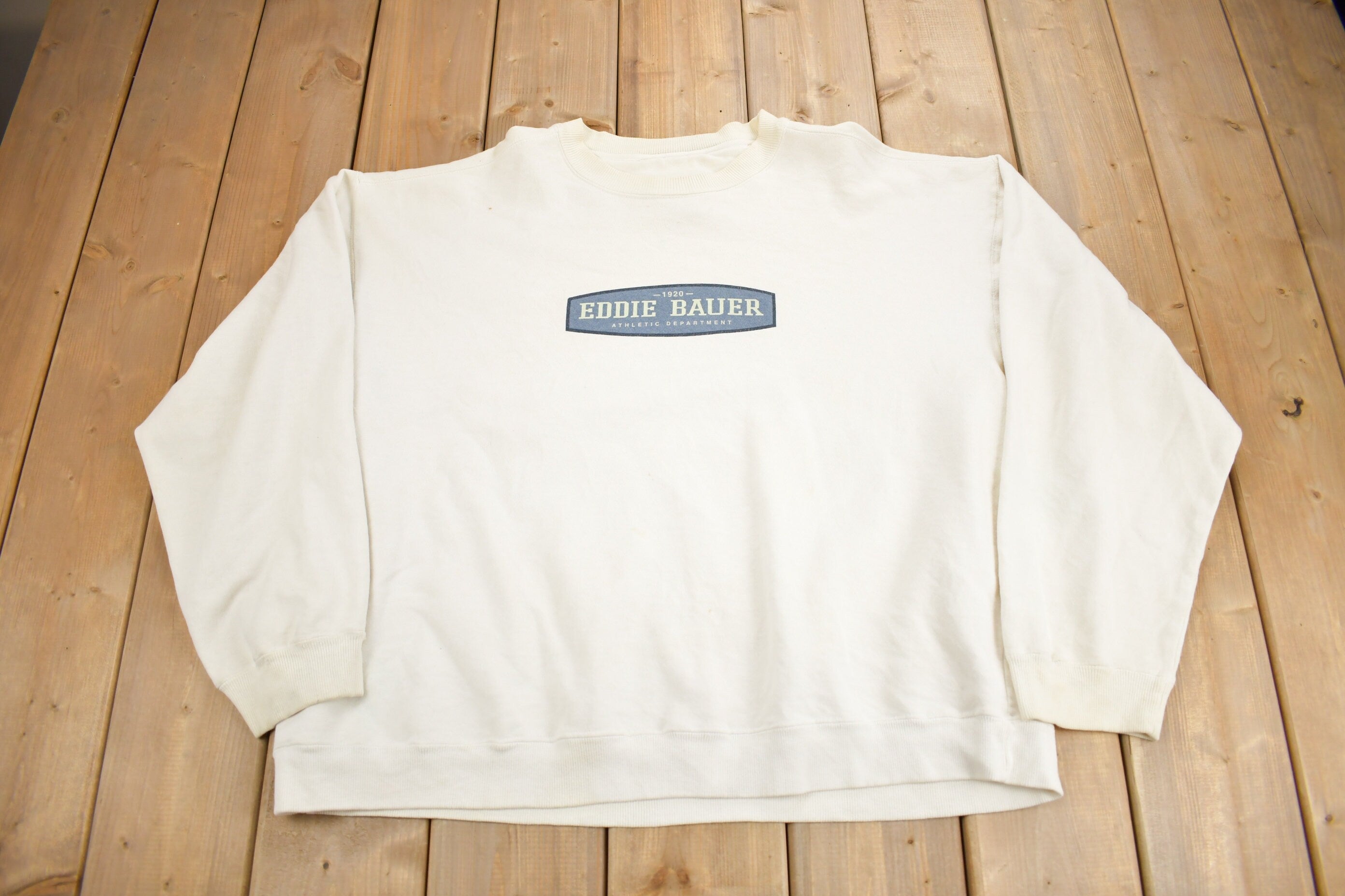Vintage 1990s Eddie Bauer Spellout Crewneck Sweatshirt