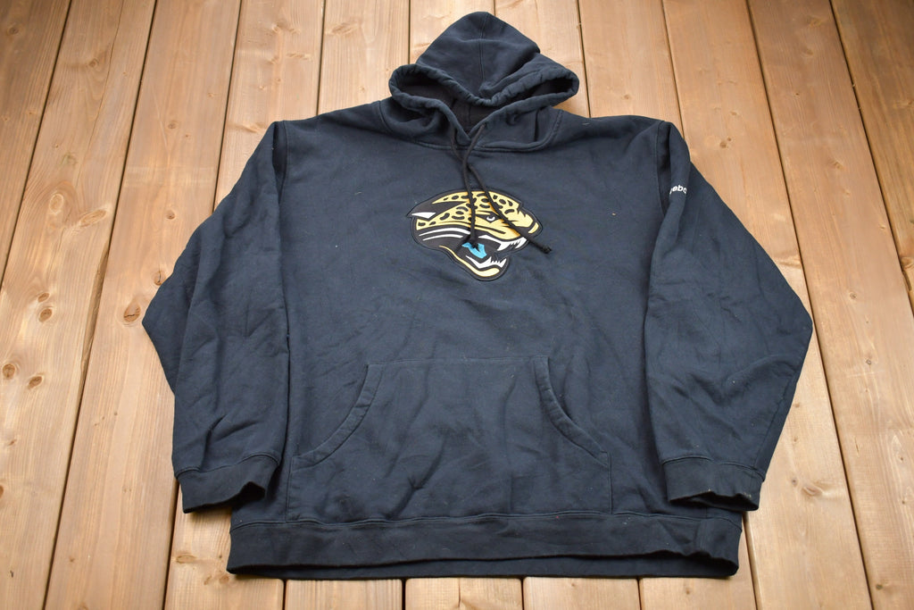 Vintage 1990s Jacksonville Jaguars NFL Football Embroidered Graphic Hoodie