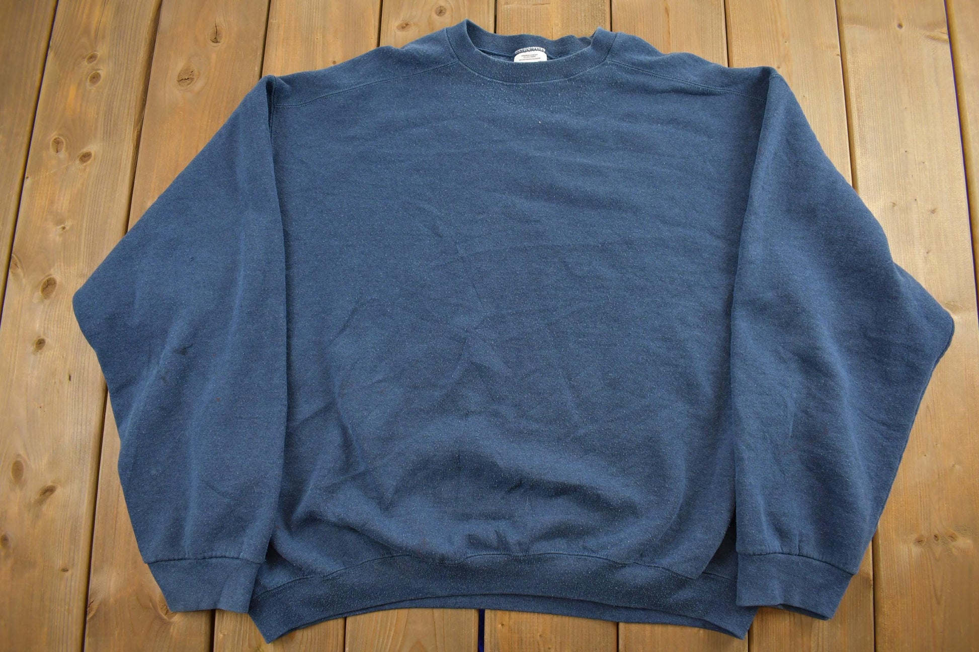 Vintage 1990s Blank Blue Wilson Crewneck Sweatshirt
