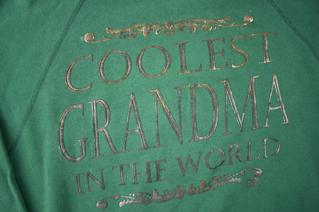 Vintage 1990s Coolest Grandma In The World Crewneck Sweatshirt Made In USA