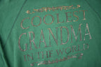 Vintage 1990s Coolest Grandma In The World Crewneck Sweatshirt Made In USA