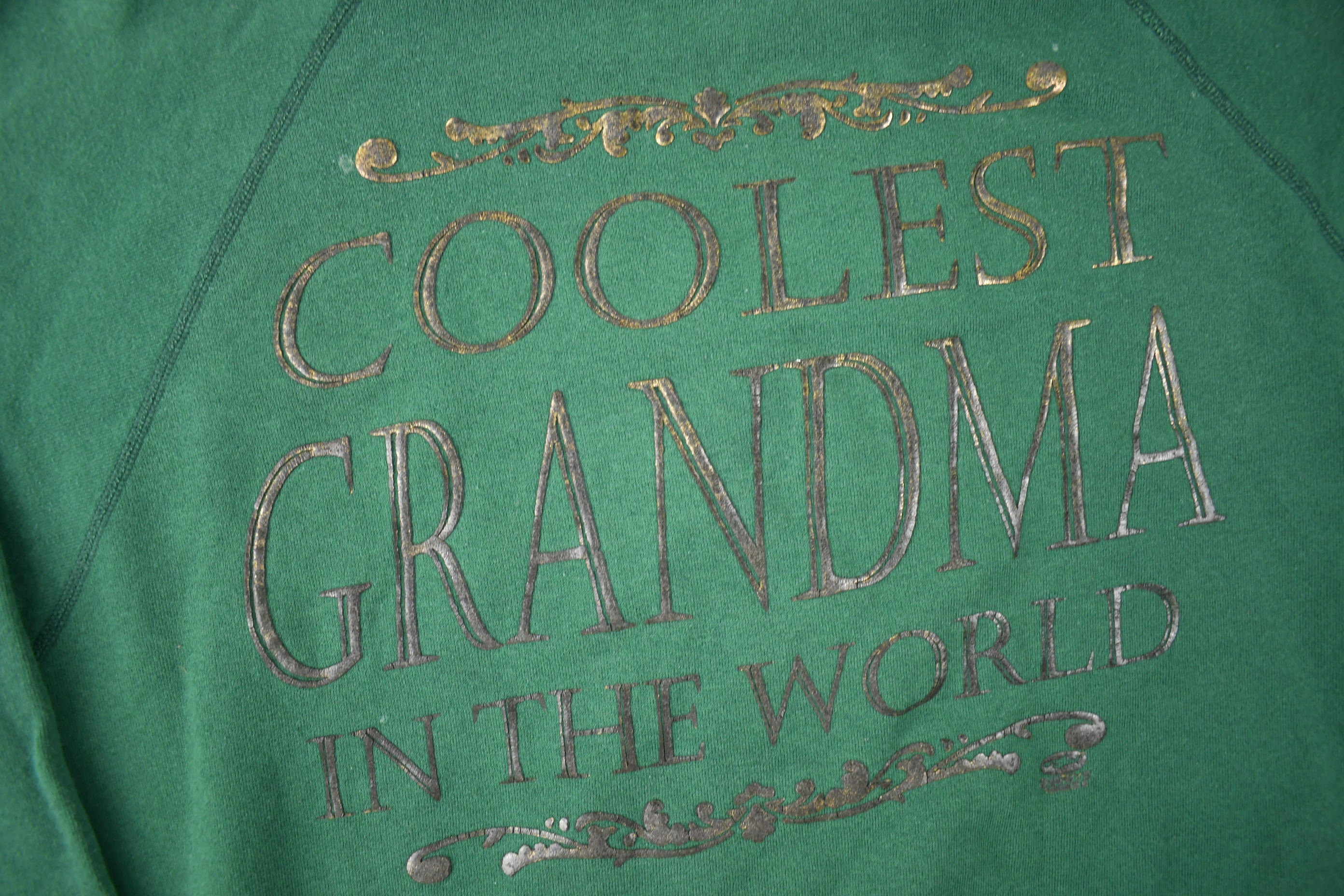 Vintage 1990s Coolest Grandma In The World Crewneck Sweatshirt Made In USA