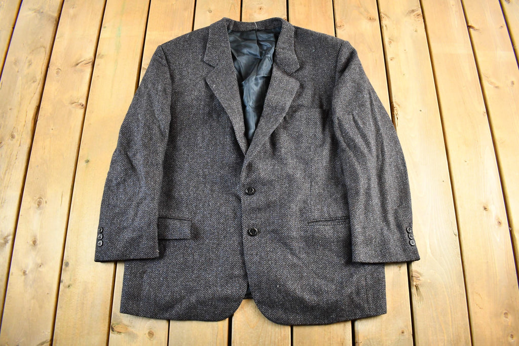 Vintage 1980s English & Scotch Mens Tailors Wool Blazer Jacket Men's Large