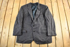 Vintage 1980s English & Scotch Mens Tailors Wool Blazer Jacket Men's Large