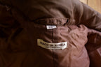 Vintage 1990s Brown Women's Full Length Puffer Jacket