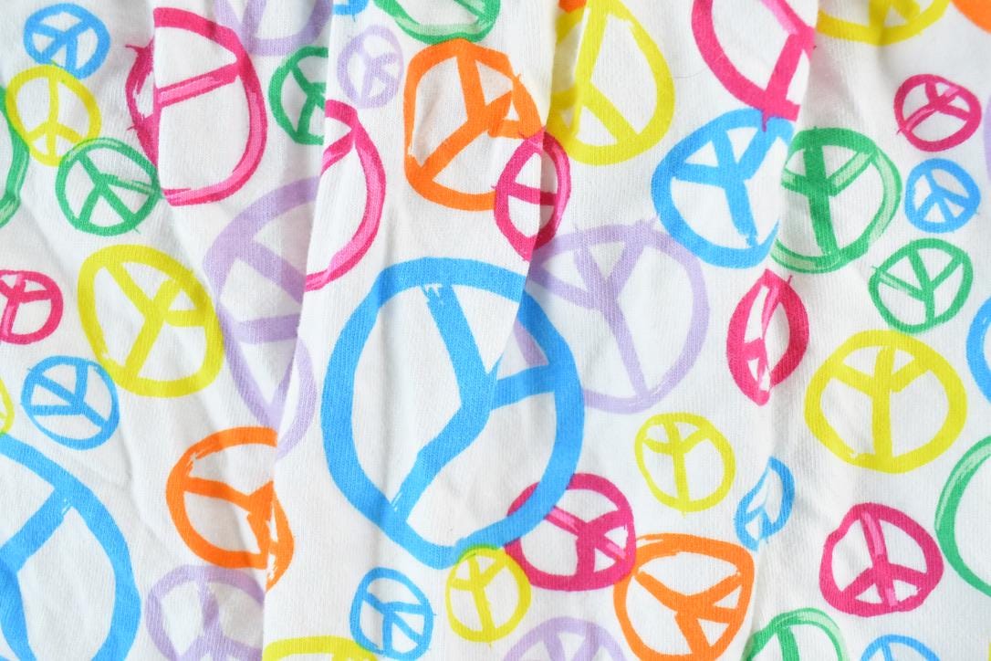 Vintage 1990s Peace Sign Hippie Shorts