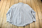Vintage 1990s Grey Paisley Graphic Button Up Shirt