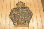 Vintage 1980s Camo Hoodie Sweatshirt Men's M