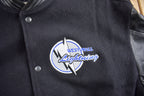 Vintage 1990s West Mall Lightning Leather Varsity Jacket