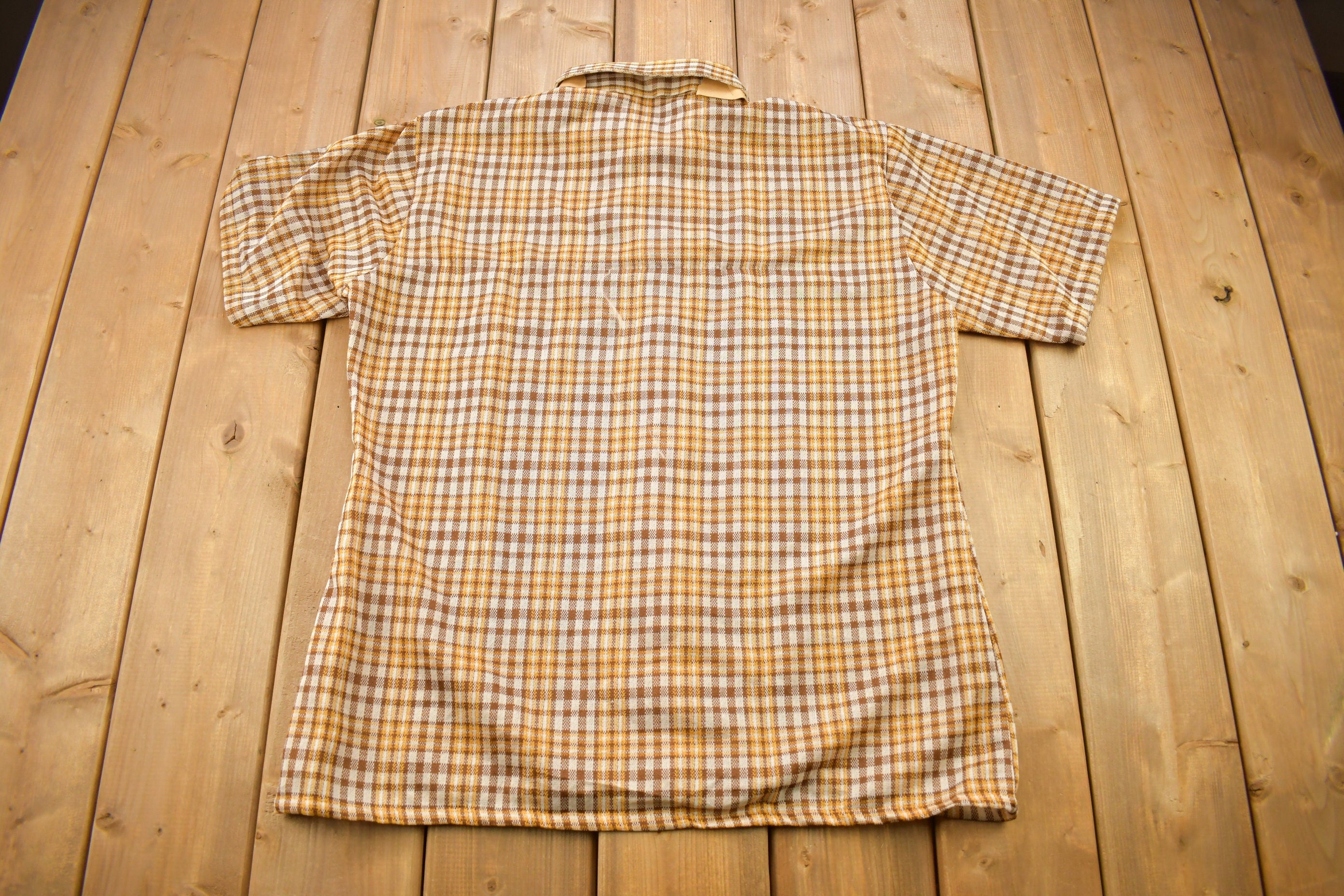 Vintage 1980s Deadstock Town Craft JC Penney Flannel Button Up Shirt