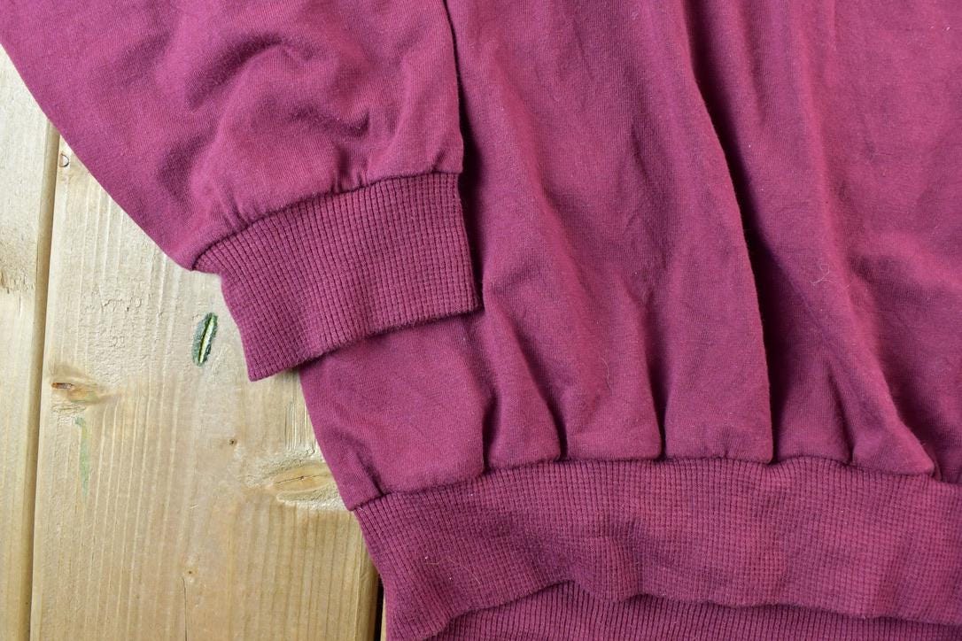 Vintage 1990s Members Only Colour Block Quarter Button Collared Sweatshirt