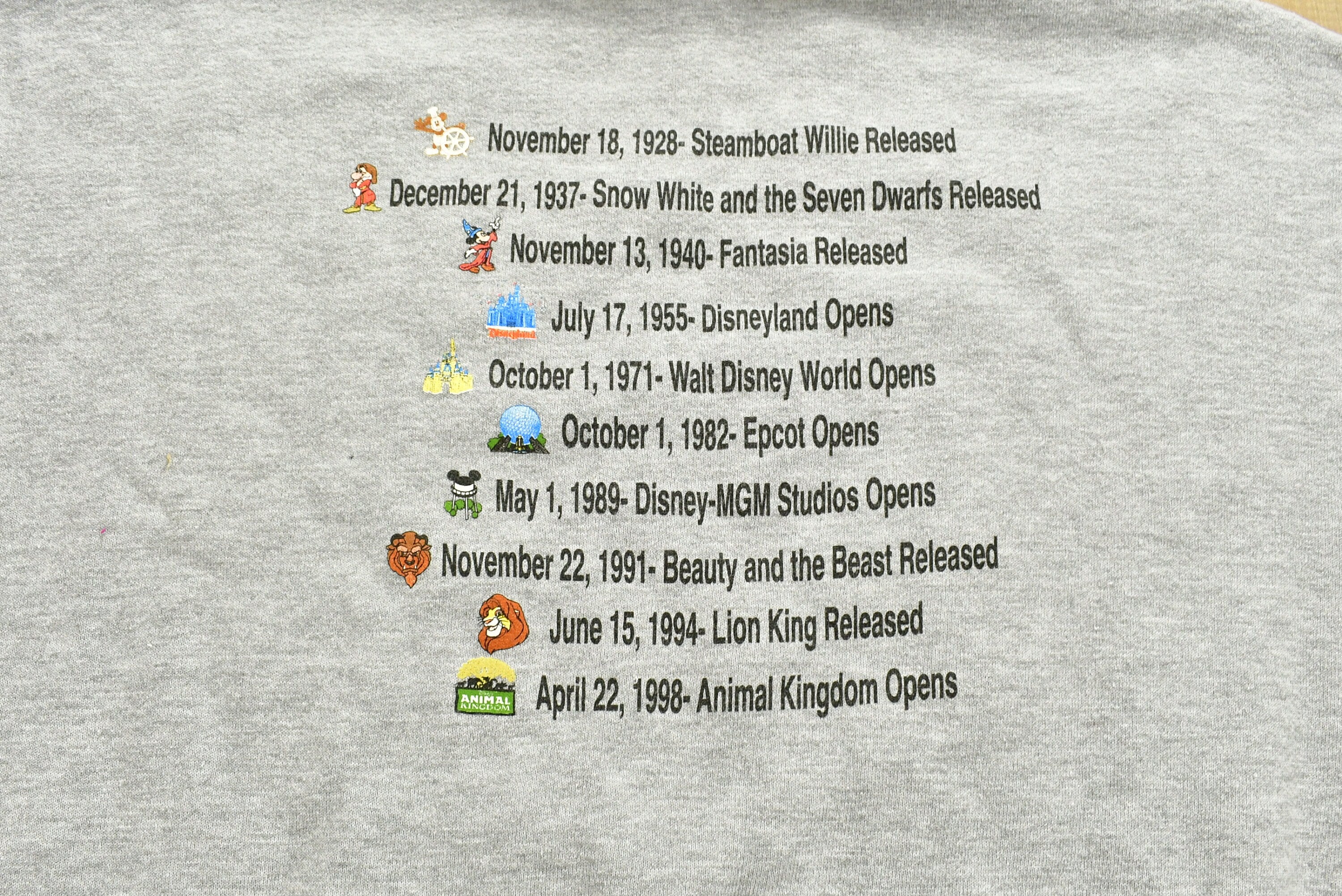Vintage 1998 Walt Disney World Anniversary Crewneck