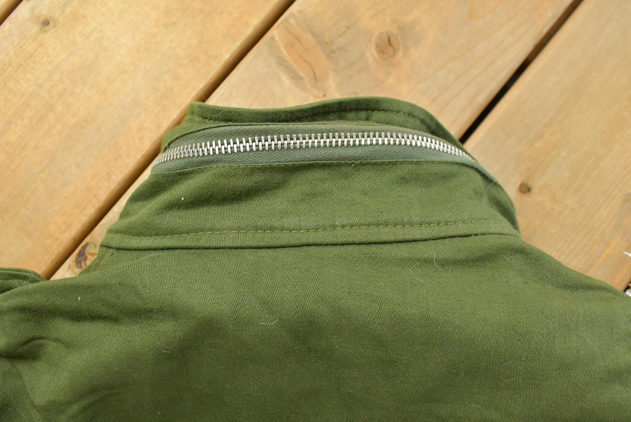 Vintage 1980s M-65 Military Cold Weather Field Coat Men's Large
