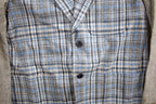 Vintage 1980s 100% Wool Plaid Blazer Jacket Size M