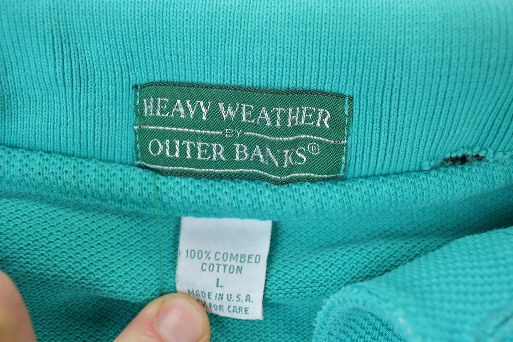 Vintage 1990s Moosehead Canadian Lager Quarter Button Collared Sweatshirt