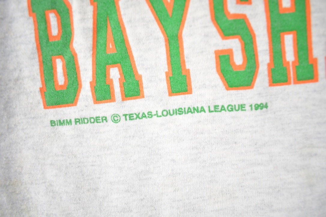 Vintage 1994 Bimm Riddler Mobile Baysharks Collegiate Graphic KIDS T-Shirt Made In USA