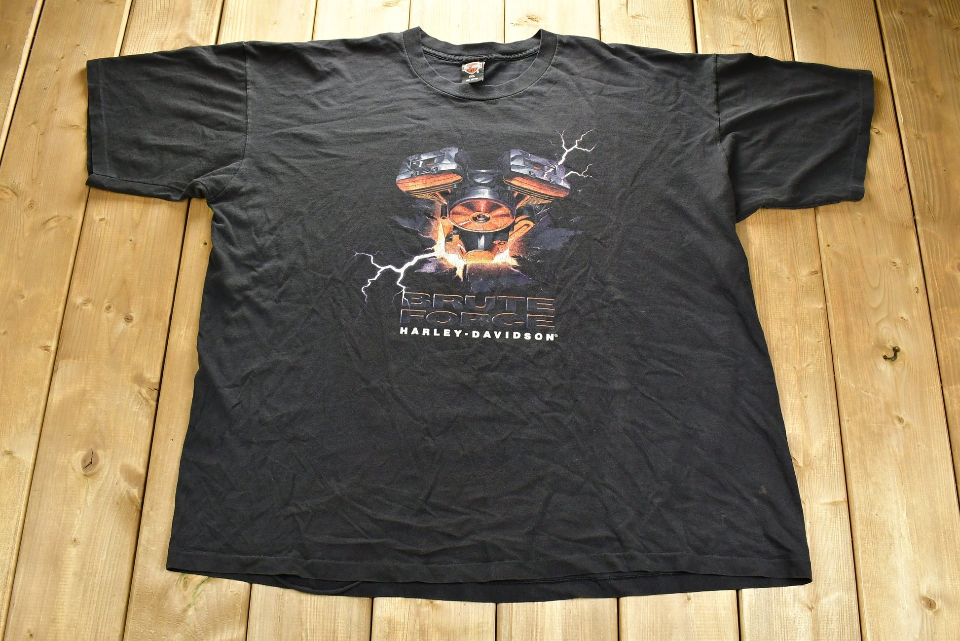 Vintage 1995 Harley Davidson Motorcycles Brute Force Don Huffman's T-Shirt
