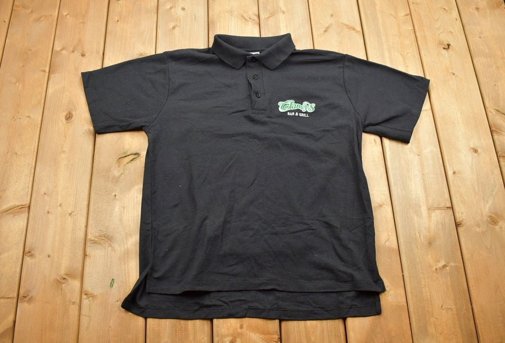 Vintage 1990s Clancys Bar And Grill Niagara Falls Souvenir Collared T Shirt