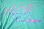 Vintage 1990s Horse Thisledown Single Stitch Graphic T-Shirt Made In USA