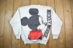 Vintage 1990s Mickey Mouse Disney Crewneck / Vintage Sweatshirt / Vintage Disney / Mickey / Embroidered / Made In USA