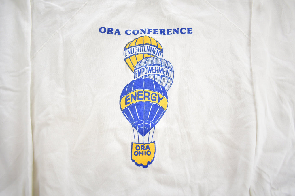 Vintage 1990s ORA Conference Ohio Souvenir Travel Crewneck Sweatshirt Made In USA