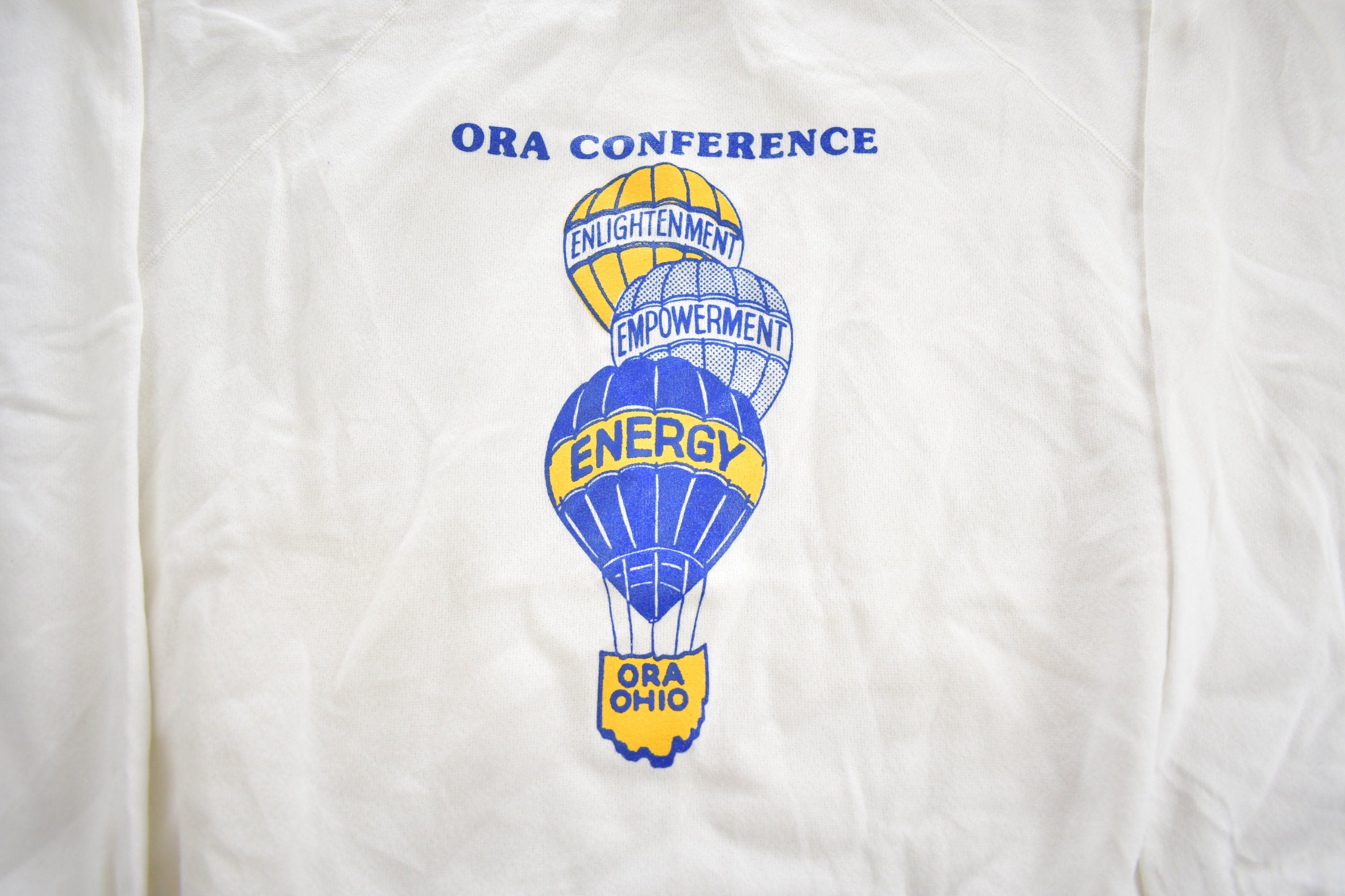 Vintage 1990s ORA Conference Ohio Souvenir Travel Crewneck Sweatshirt Made In USA