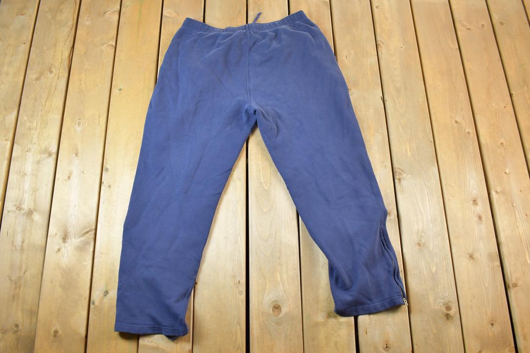 Vintage 1990s Polo By Ralph Lauren Side Zip Terry Track Pants Size L
